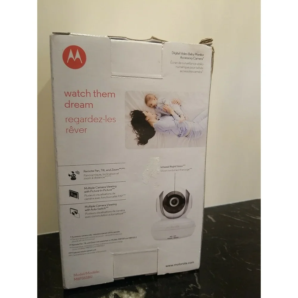 Motorola Watch Them Dream Digital Baby Monitor Accessory Camera MBP36SBU NIB